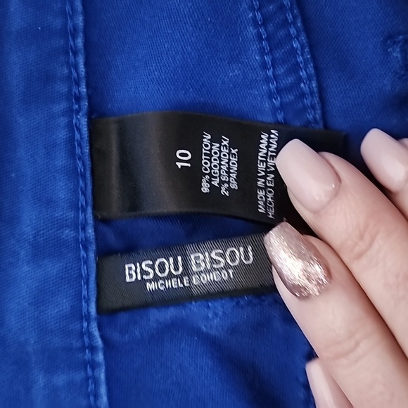 Bisou bisou blue pants jeans Size 10 - Picture 3 of 5
